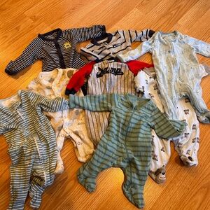 Infant boys Sleepers (size newborn and 0-3 months)